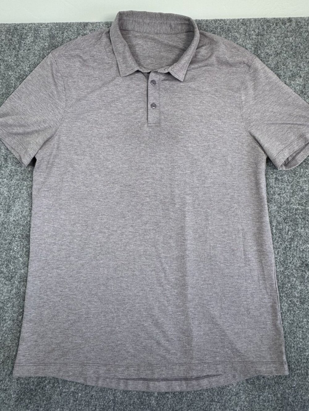 Lululemon Heathered Polo Grey/Mauve Men's L UC-128